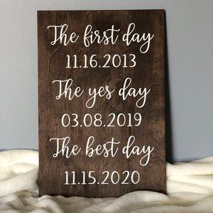 First Day Best Day Sign